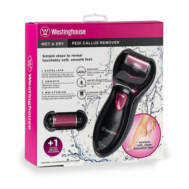 Râpe Électrique WESTINGHOUSE WH1123 Pour Pieds - Noir & Rose 2 r pe lectrique westinghouse wh noir rose