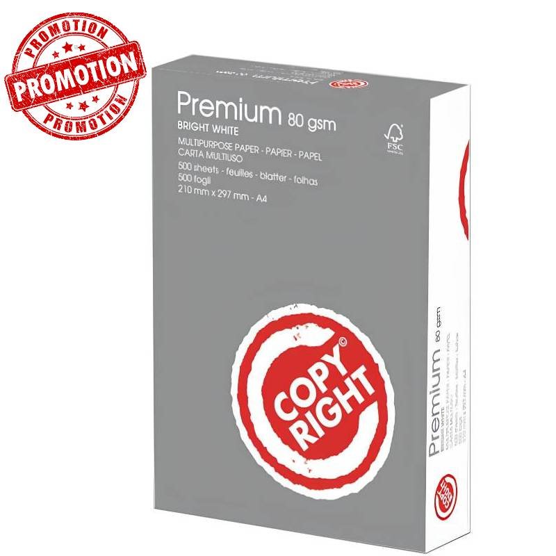 Rame Papier COPY RIGHT Premium Blanc A4 80 GR 1 rame papier copy right blanc a gr p