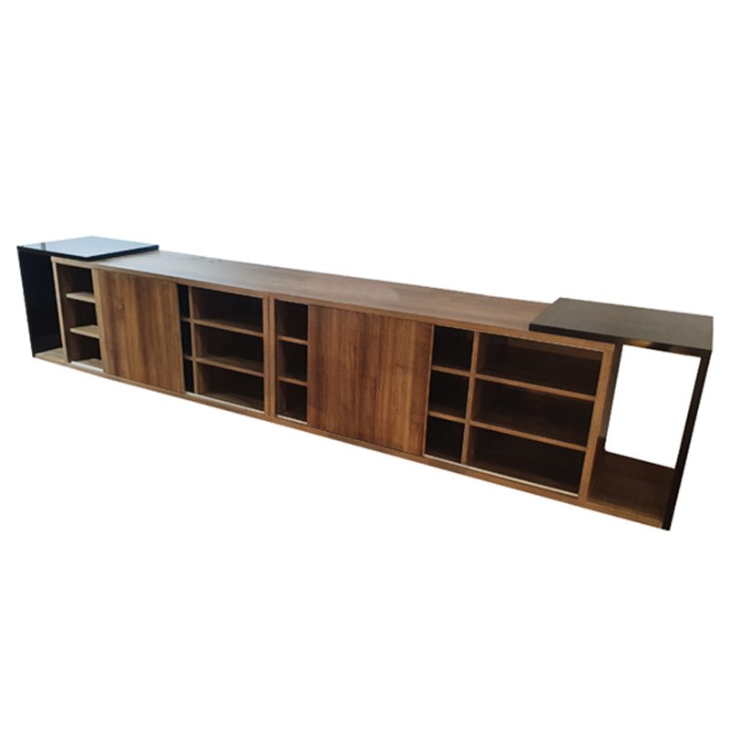 Rangement Toscane Avec Porte Coulissante + 2 Étagères & Niche 2 rangement toscane avec porte coulissante etageres niche chene odeon