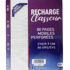 recharge classeur ko a gr seyes pages