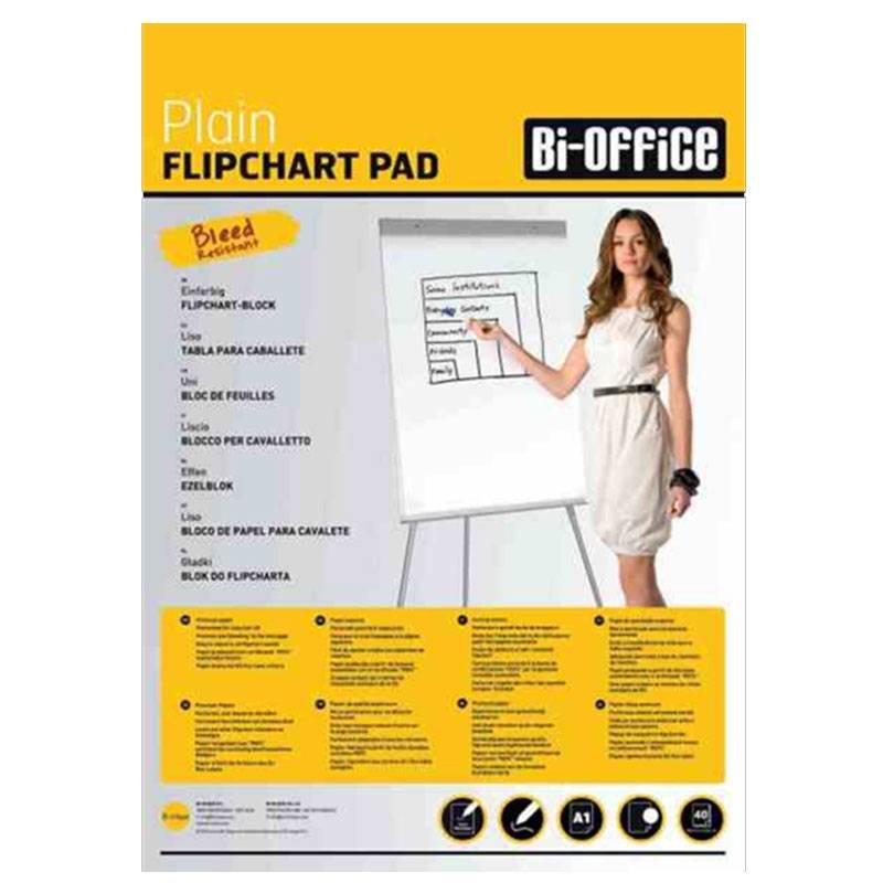 Recharge Papier BI-OFFICE Flipchart Pour Tableau 40 Feuilles 55g/m² 1 recharge papier feuilles g m fl