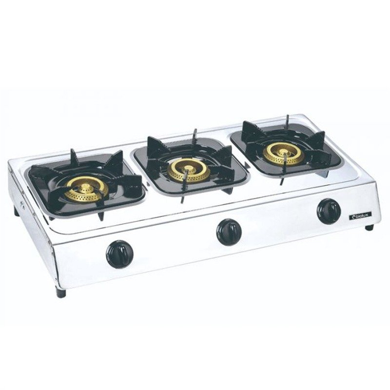 Réchaud à Gaz BIOLUX M-7040X 3 Feux - Inox 1 rechaud a gaz biolux m x feux inox