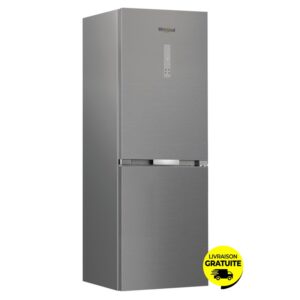 refrigerateur combine eme sens whirlpool wbmfxna l inox q