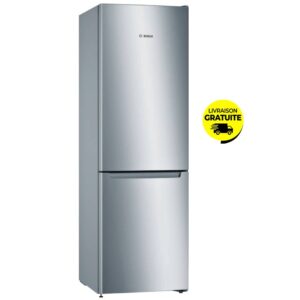 refrigerateur combine bosch kgnnlu litres nofrost inox d
