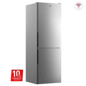 refrigerateur combine hoover hocetex litres nofrost inox f