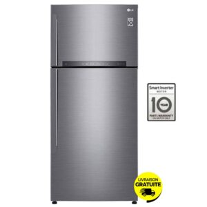 refrigerateur inverter lg gn hhlhl litres nofrost silver s