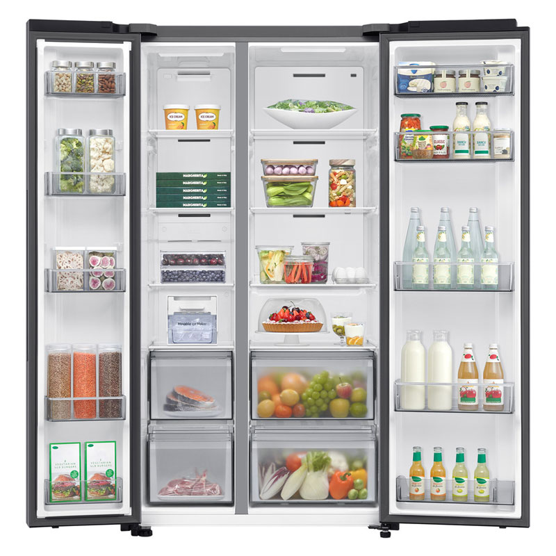 Réfrigérateur Side By Side SAMSUNG RS70F65Q1TMA Inverter 651L NoFrost 3 refrigerateur samsung side by side bespoke ai inverter rsfqtma l