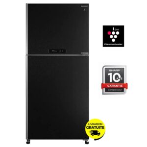 refrigerateur sharp sj gv bk litres nofrost noir s