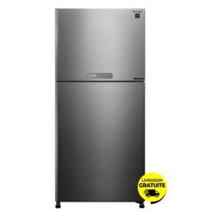 refrigerateur sharp sj pv bk litres nofrost silver x