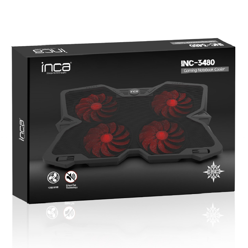 Refroidisseur INCA INC-3480 Pour PC Portable – Noir 4 refroidisseur inca inc pour pc portable noir