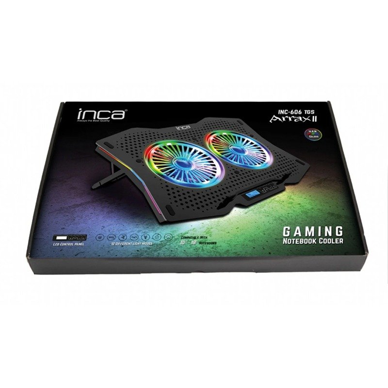 Refroidisseur INCA INC-606TGS Pour PC Portable 18" - Noir 4 refroidisseur inca inc tgs pour pc portable noir