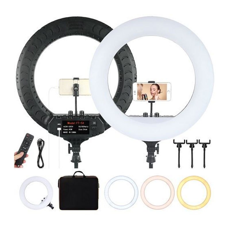 Ring light Professionnel LED RL-21 54 cm 360° 3 Supports - Noir 2 ring light professionnel rl
