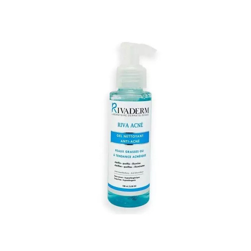 RIVADERM RIVA ACNE GEL NETTOYANT 100ML 1 rivaderm riva acne gel nettoyant ml