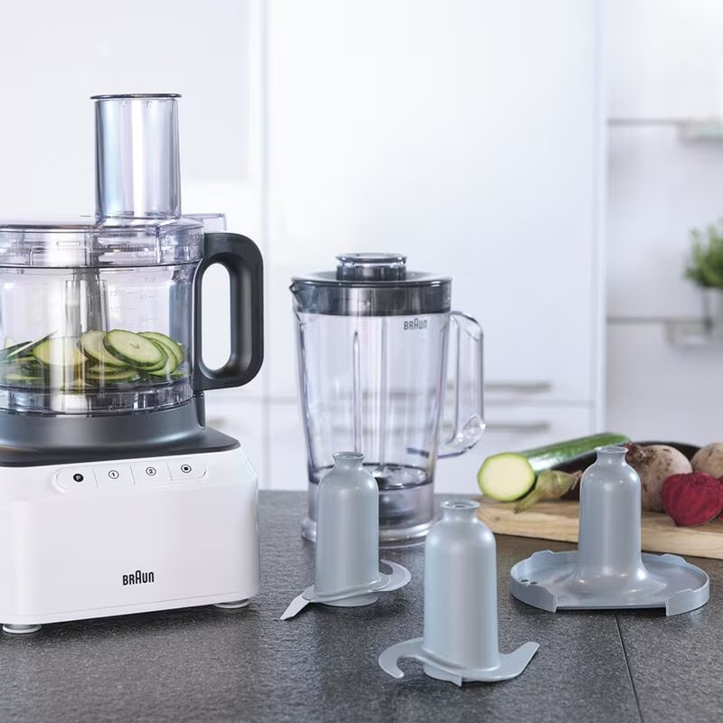Robot Multifonctions BRAUN FP3131WH 800W - Blanc 5 robot multifonctions braun fpwh w blanc