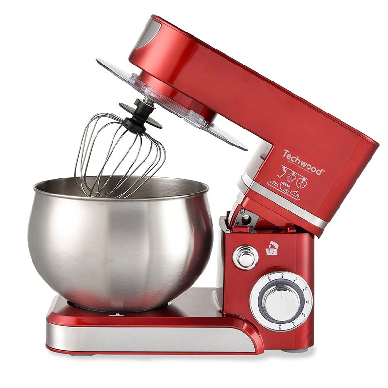 Robot Pétrin TECHWOOD 5 Litres 1000W - Rouge 3 robot petrin techwood litres w rouge tro