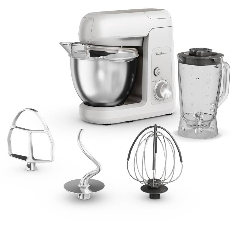 Robot Pétrin MOULINEX QA521B25 1100W - Gris 1 robot p trin moulinex qab w gris