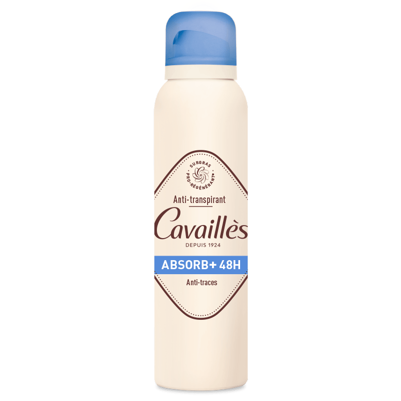 ROGE CAVAILLES DEO ABSORB+ 48H ANTI TRACES SPRAY 150ML 1 roge cavailles deo absorb h anti traces spray ml