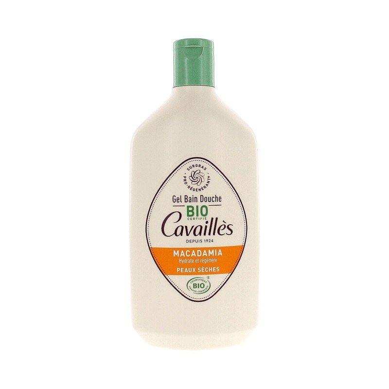 ROGE CAVAILLES GEL BAIN DOUCHE BIO MACADAMIA PEAUX SECHES 400ML 1 roge cavailles gel bain douche bio macadamia peaux seches ml