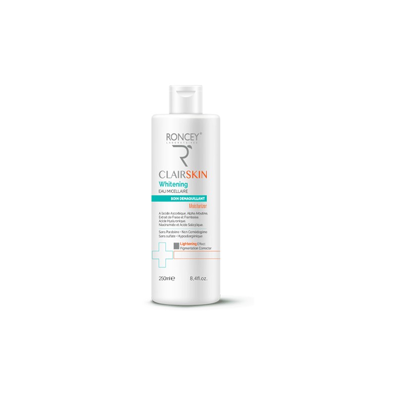 RONCEY CLAIRSKIN EAU MICELLAIRE ECLAIRCISSANT 250ML 1 roncey clairskin eau micellaire eclaircissant ml