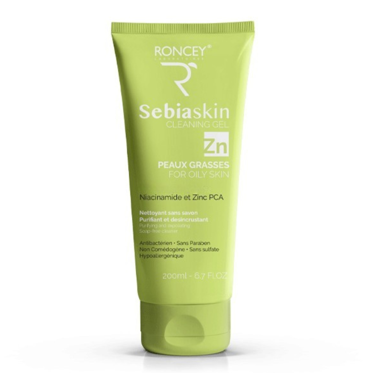 RONCEY SEBIASKIN GEL NETTOYANT PEAUX GRASSES 200ML 1 roncey sebiaskin gel nettoyant peaux grasses ml