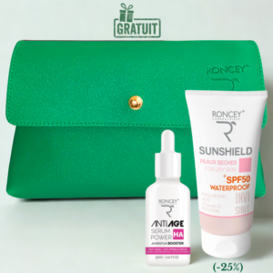 roncey trousse ha serum hydraskin anti age mlecran sunshield spf invisble ml