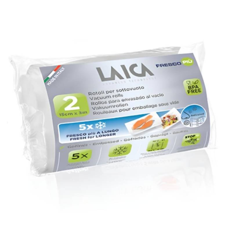 rouleaux pour emballage sous vide laica rouleaux x cm