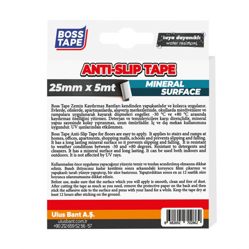 Ruban antidérapant BOSS TAPE pour escaliers au sol 25 mm x 5 mètres 2 ruban antiderapant boss tape pour escaliers au sol mm x metres