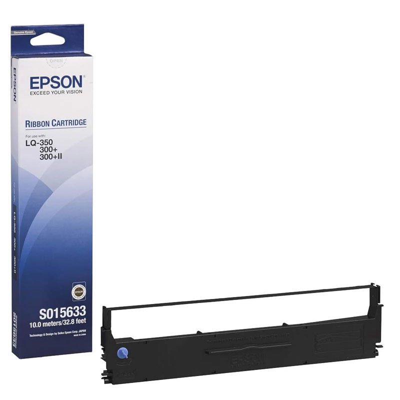 Ruban Original EPSON pour LQ-300+II / LQ-350 - Noir(C13S015633) 1 ruban original epson pour lq ii lq noir cs
