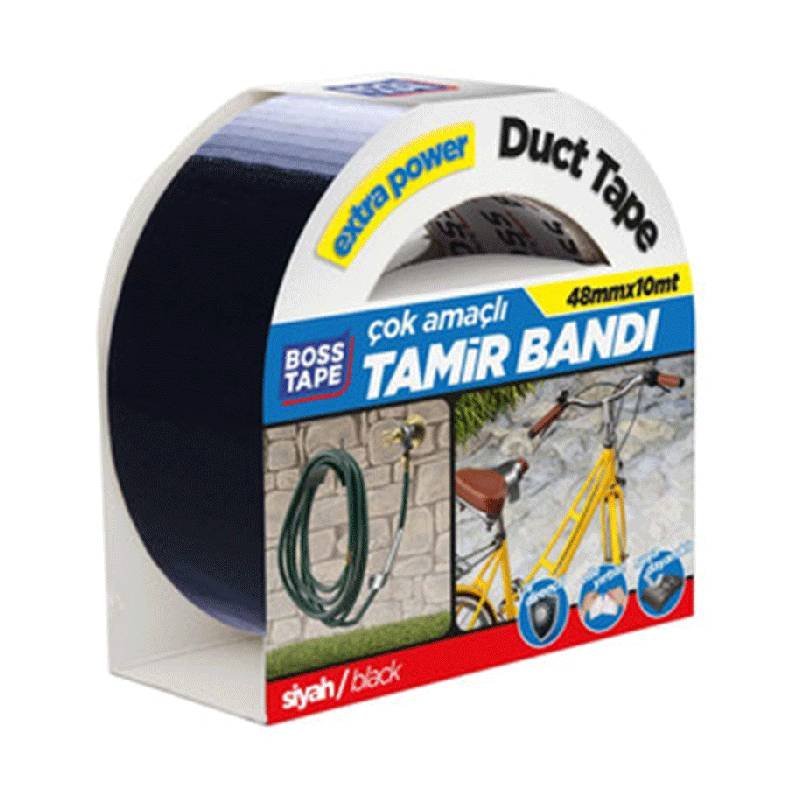 Ruban de réparation BOSS TAPE 48 mm x 10 mètres - Noir 1 ruban de r paration boss tape r sistant l eau et aux uv