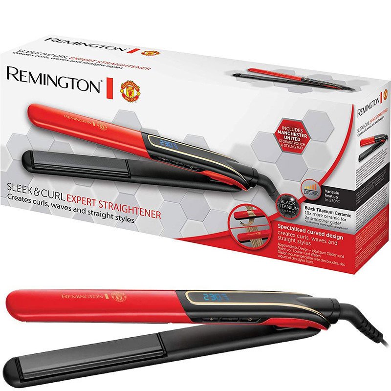 Lisseur 2en1 Fer À Boucler Remington S6755 - Noir&Rouge 1 s