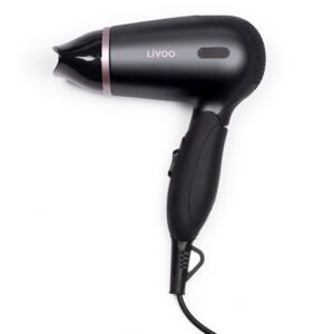 s che cheveux de voyage pliable livoo dos w noir