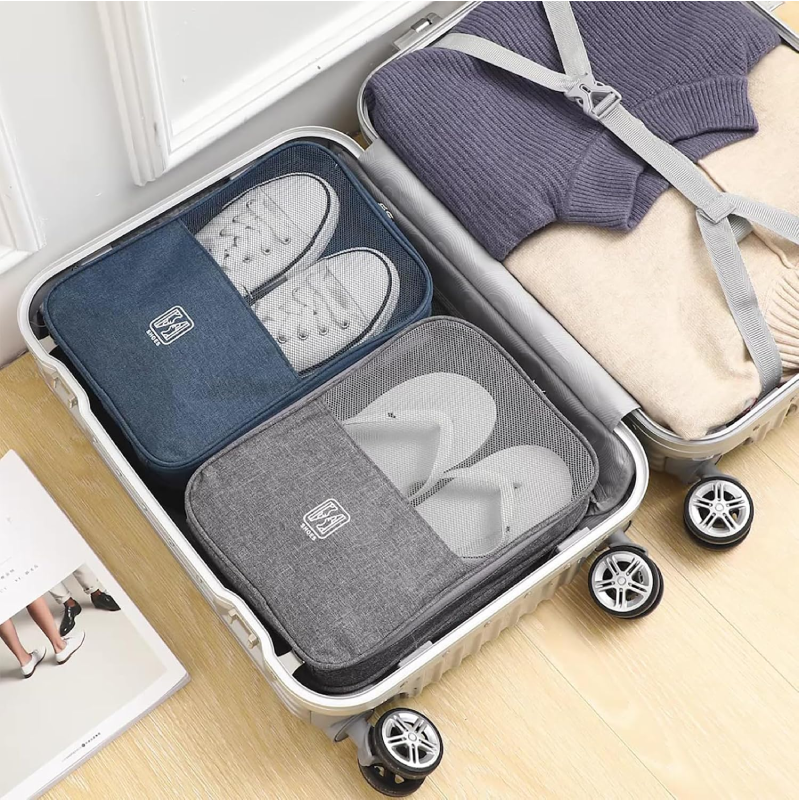 Sac De Rangement Pour Chaussures - Gris Vert 3 sac de rangement pour chaussures gris vert q