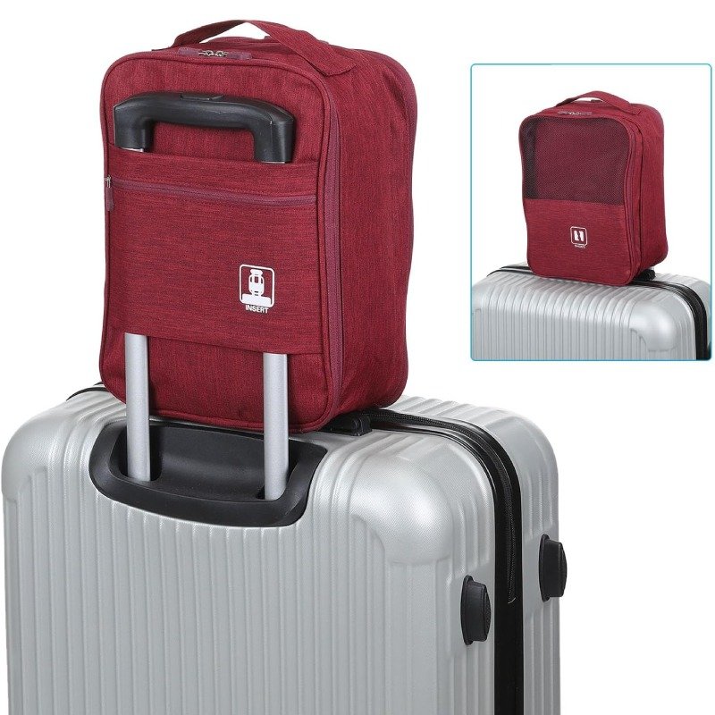 Sac De Rangement Pour Chaussures - Rouge Bordeaux 2 sac de rangement pour chaussures rouge bordeaux i