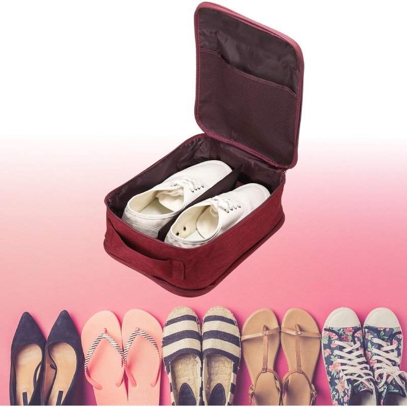 Sac De Rangement Pour Chaussures - Rouge Bordeaux 4 sac de rangement pour chaussures rouge bordeaux x