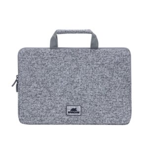 sacoche rivacase pour pc portable gris clair d