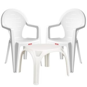 salon de jardin places blanc bu salon jardin r
