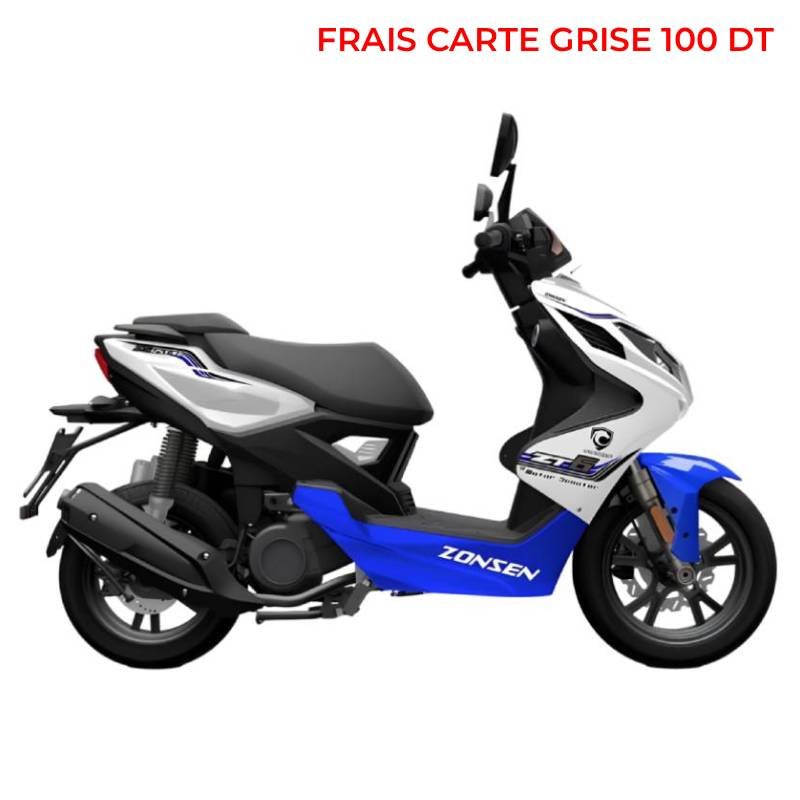 Scooter à Essence UNISCOOT ZONSEN ZT6 125CC - Bleu 1 scooter a essence uniscoot zonsen zt cc bleu aa