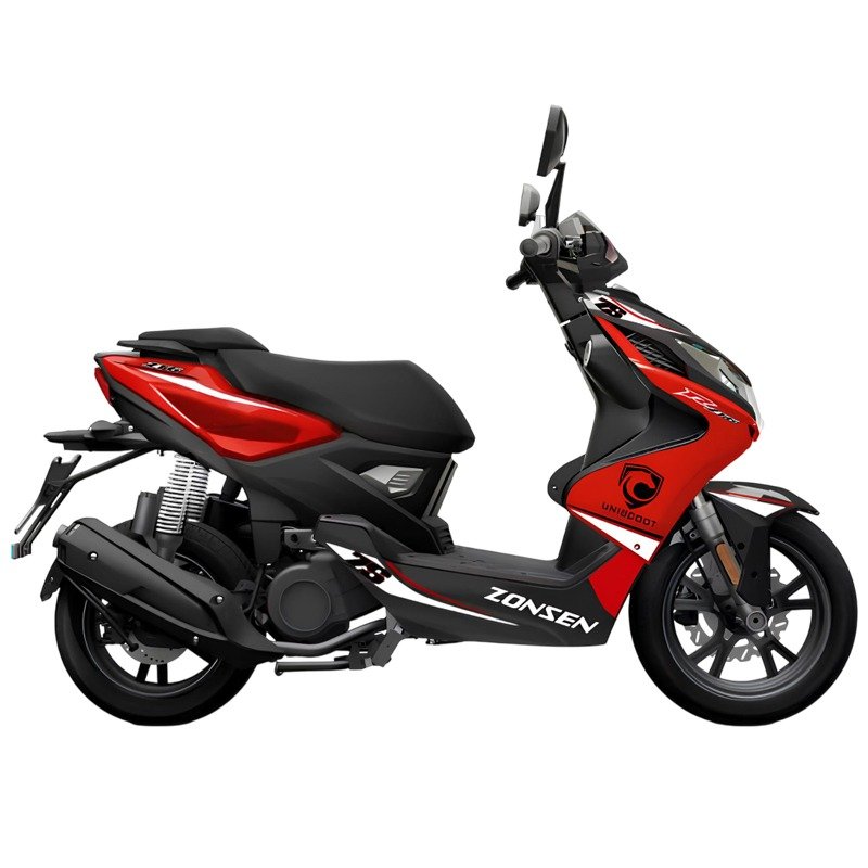 Scooter à Essence UNISCOOT ZONSEN ZT6 125CC - Rouge 2 scooter a essence uniscoot zonsen zt cc rouge aa