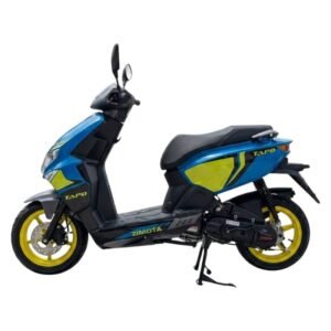 scooter a essence zimota tapo cc bleu avec gris et jaune