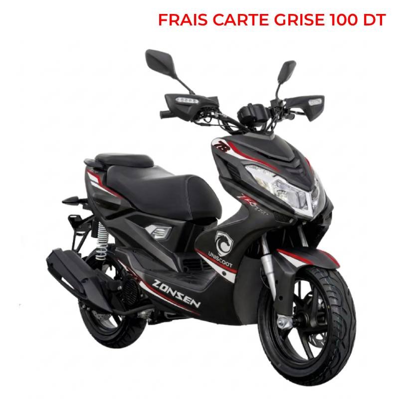 Scooter UNISCOOT Zonsen ZT6 Sport 125cc - Noir 1 scooter uniscoot zonsen zt cc noir