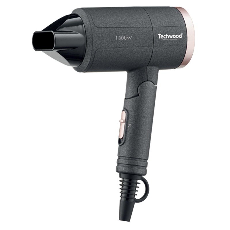 Sèche Cheveux TECHWOOD TSC-1296 1300W - Gris 1 seche cheveux techwood tsc w gris a