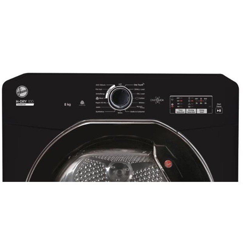 Sèche linge Frontal HOOVER HLEC8LGB-80 8KG - Noir 2 seche linge frontal hoover hleclgb kg noir