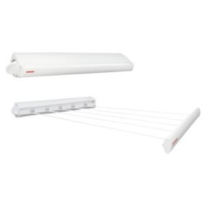 sechoir mural leifheit rollfix longline blanc