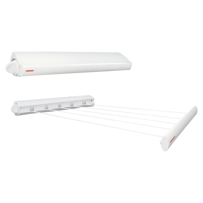 Séchoir mural LEIFHEIT Rollfix 210 Longline - Blanc 1 sechoir mural leifheit rollfix longline blanc