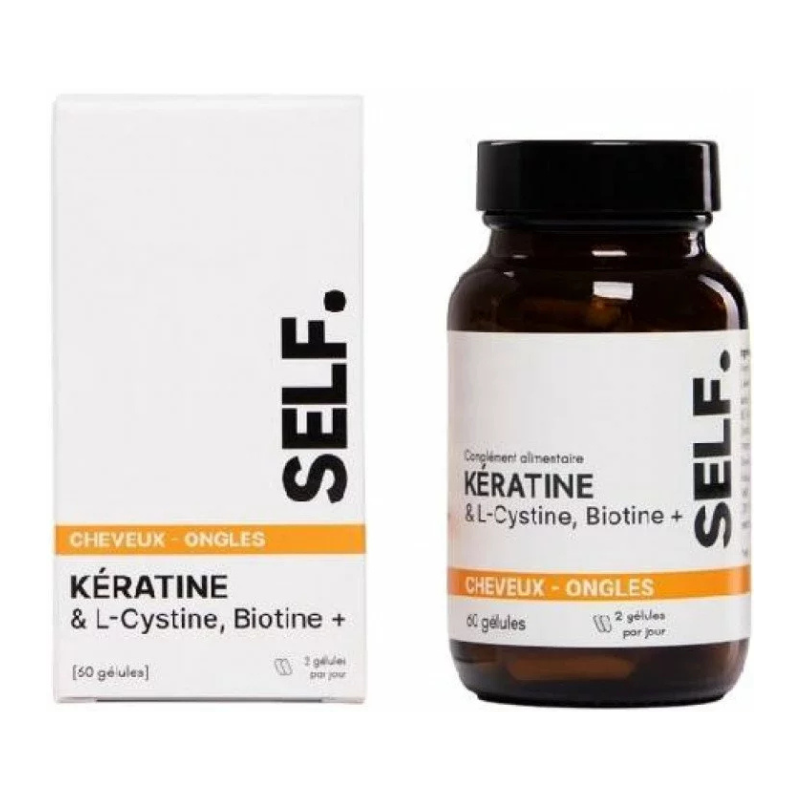 SELF NUTRICARE KERATINE & LCYSTINE BIOTINE+ 60 GELULES 1 self nutricare keratine lcystine biotine gelules