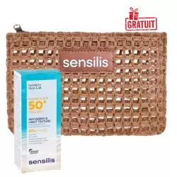 SENSILIS SENSITIVE SKIN WATER FLUID TEINTE SPF50+ 40ML+SENSILIS TROUSSE (OFFERT) 4 sensilis sensitive skin water fluid teinte spf mlsensilis trousse offert