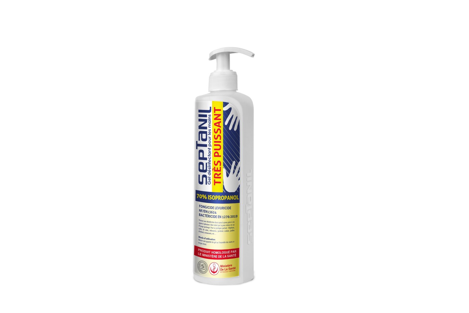 SEPTANIL GEL HYDRA-ALCOOLIQUE TRES PUISSANT 500ML 1 septanil gel hydra alcoolique tres puissant ml
