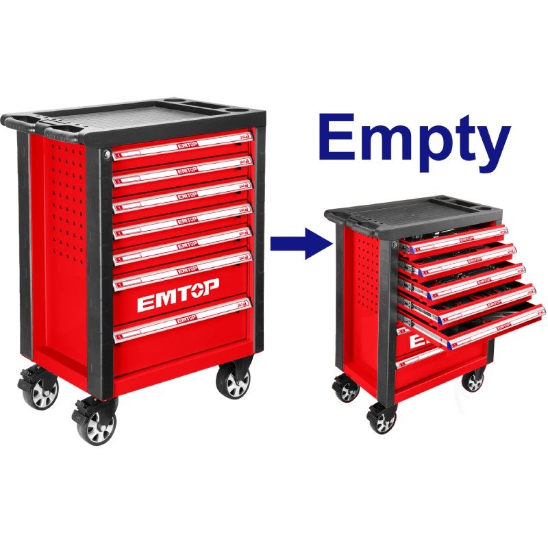 Servante à outils 7 tiroirs EMTOP - ETCS0702 1 servante outils tiroirs emtop etcs