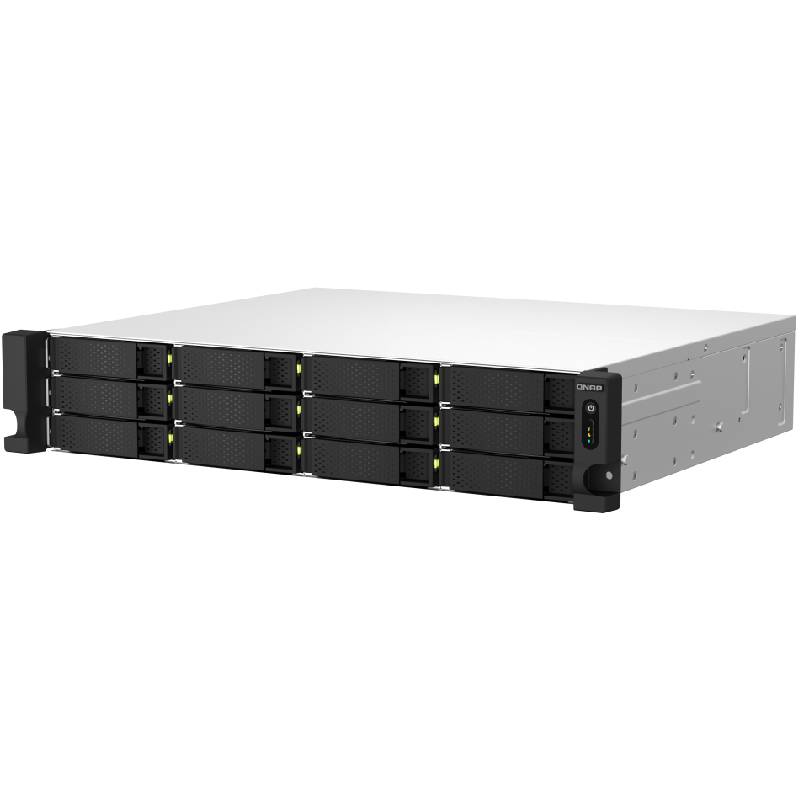 Serveur NAS QNAP TS-1264U-RP 12 Baies 8 Go 1 serveur nas qnap ts u rp baies go