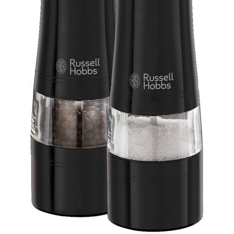 Set De 2 Moulins À Épices RUSSELL HOBBS 28010-56 - Noir 2 set de moulins pices russell hobbs noir